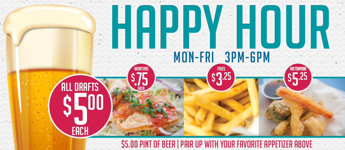 Ventura Happy Hour appetizers & beer specials